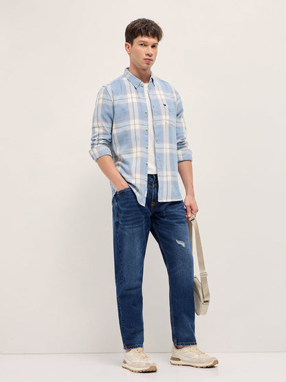 Checkered Slim Fit Casual Shirt