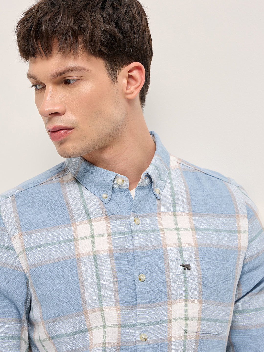 Checkered Slim Fit Casual Shirt