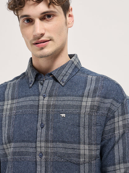 Multi-Color Checkered Relax Fit Flannel Overshirt