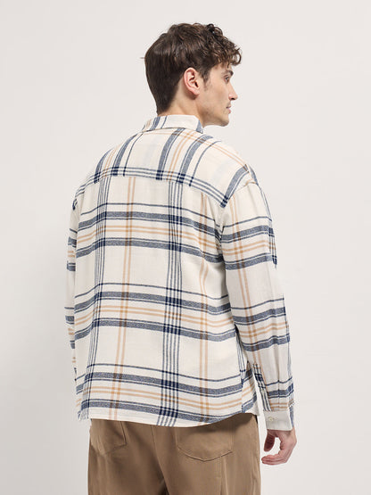 Multi-Color Checkered Relax Fit Overshirt