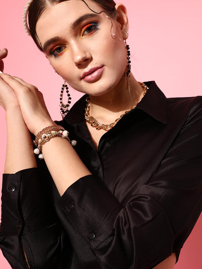 Shirt Style Crop Top