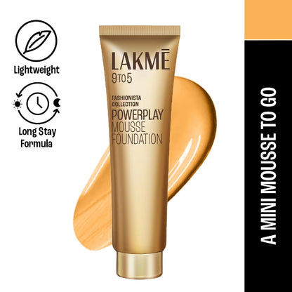 Lakme 9To5 Powerplay Mousse Foundation - Beige Vanilla