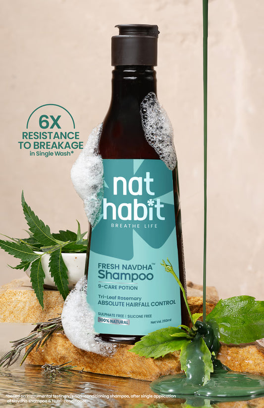 nat Habit FRESH NAVDHA Tri-Leaf Rosemary SHAMPOO 250 ml