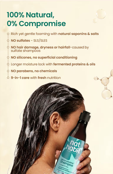 nat Habit FRESH NAVDHA Tri-Leaf Rosemary SHAMPOO 225 ml