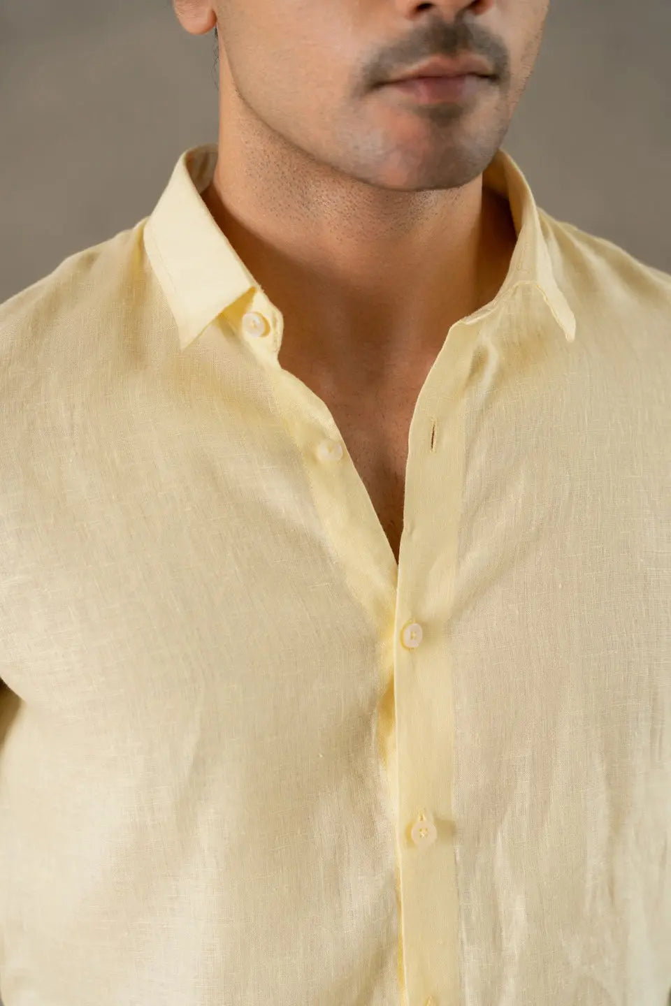 Men's Linen Soft Touch Butter Crème Shirt Vellure