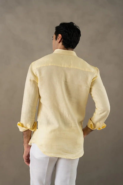 Men's Linen Soft Touch Butter Crème Shirt Vellure