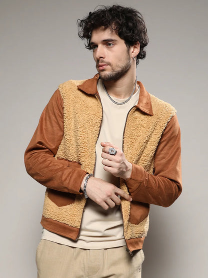 Contrast Sherpa Jacket