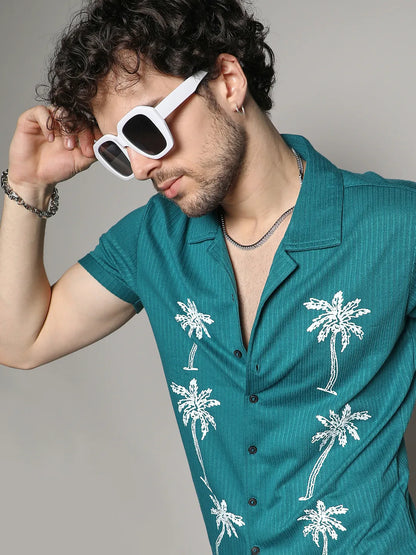 Palm Tree Knit Shirt