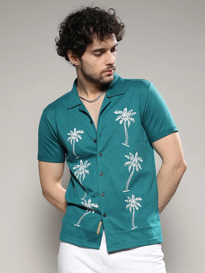 Palm Tree Knit Shirt