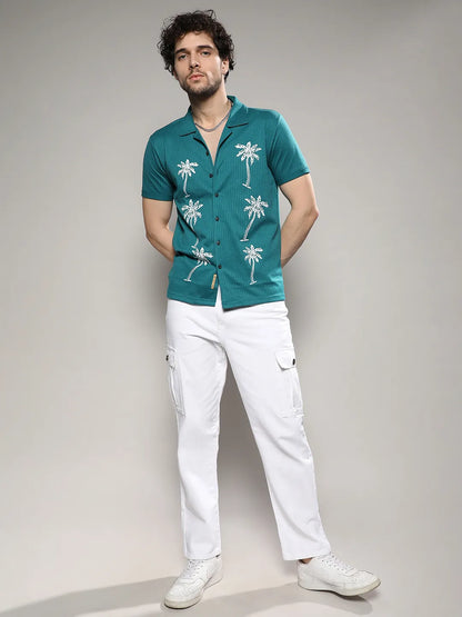 Palm Tree Knit Shirt