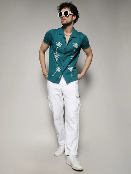 Palm Tree Knit Shirt