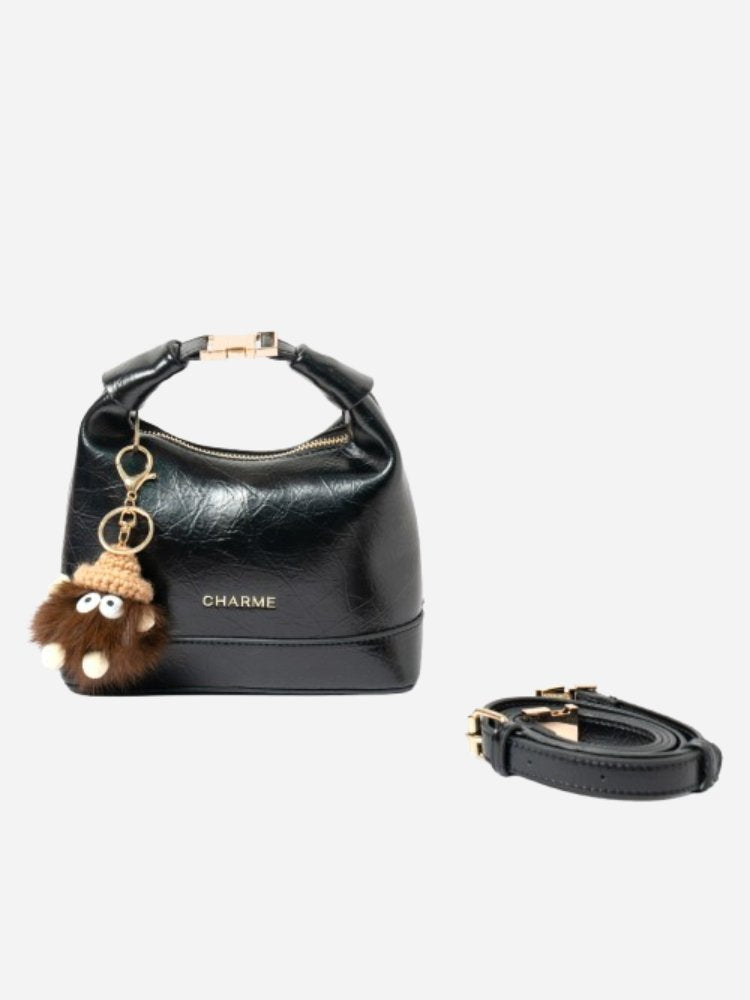 The Bella Black Hand Bag Charme