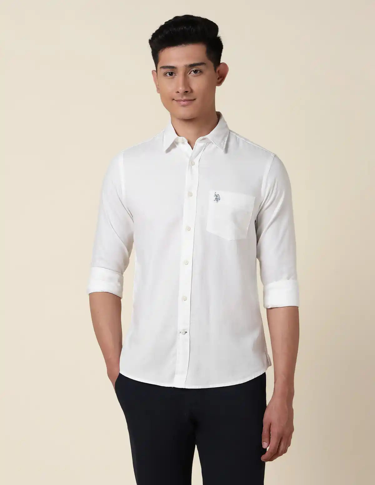 Dobby Cotton Shirt for Men Tailored Fit