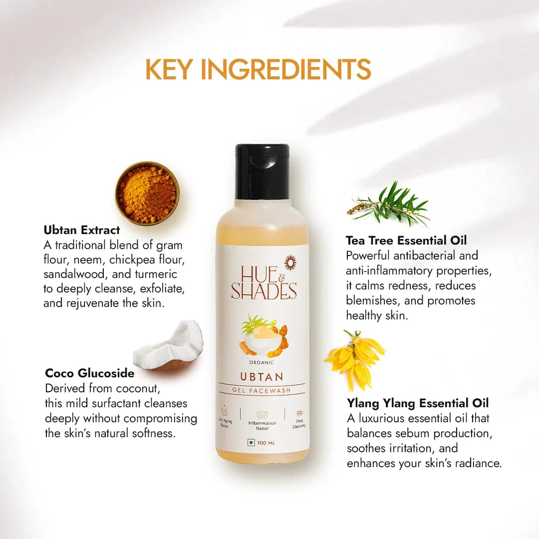 Organic Ubtan Gel Facewash