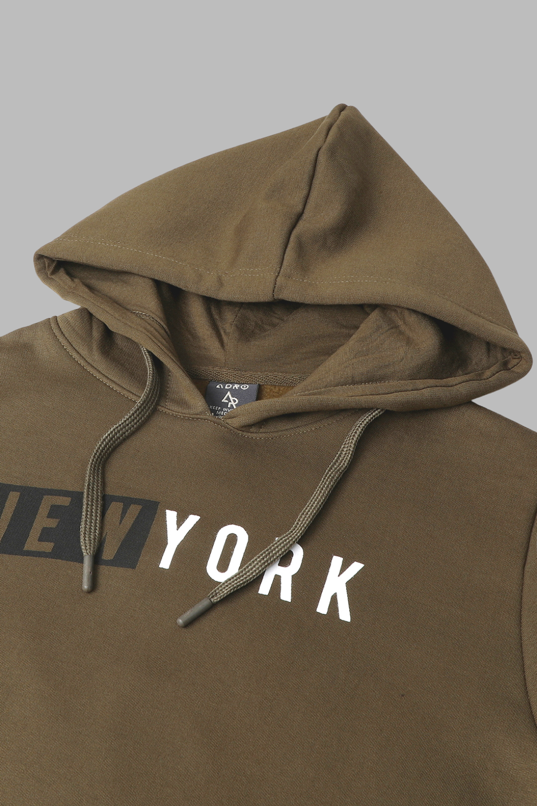 ADRO Men's Cotton Hooded Neck / Turtle Neck Sweatshirt