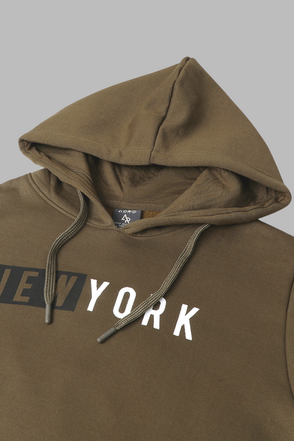 ADRO Men's Cotton Hooded Neck / Turtle Neck Sweatshirt