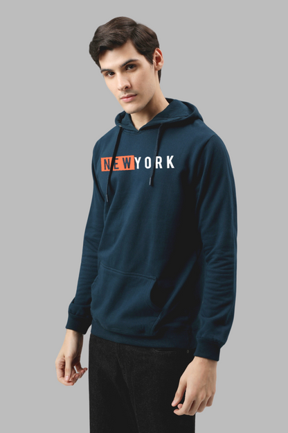 ADRO Men's Cotton Hooded Neck / Turtle Neck Sweatshirt