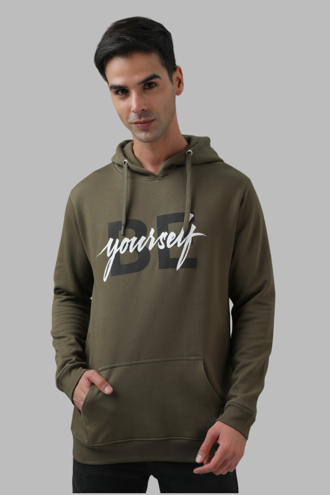 ADRO Be Yourself Printed Hoodie/Sweatshirt for Men 