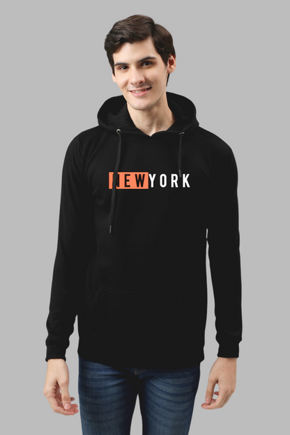 ADRO Men's Cotton Hooded Neck / Turtle Neck Sweatshirt