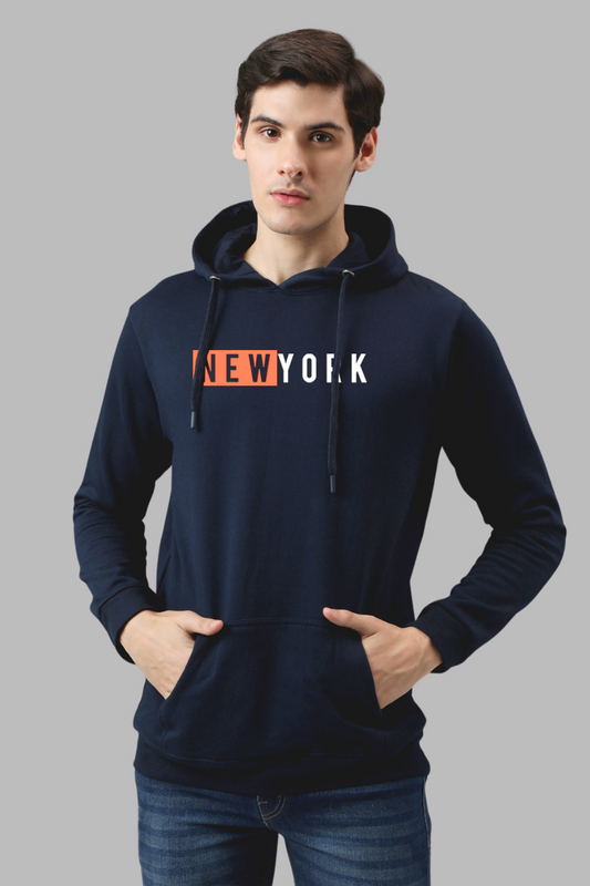 ADRO Men's Cotton Hooded Neck / Turtle Neck Sweatshirt