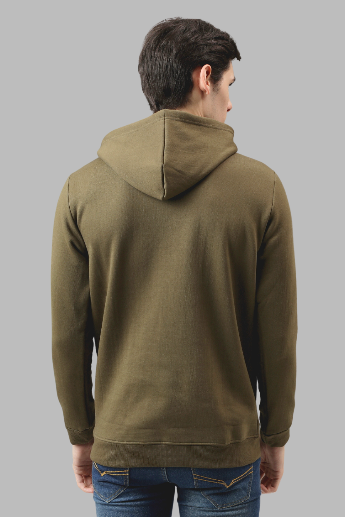 ADRO Men's Cotton Hooded Neck / Turtle Neck Sweatshirt