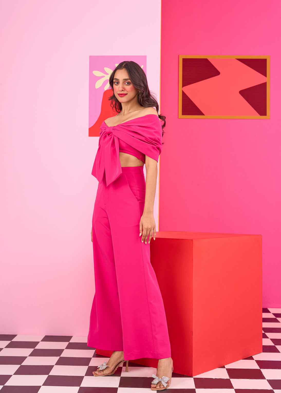 Emily in Paris: Pink Bow Top