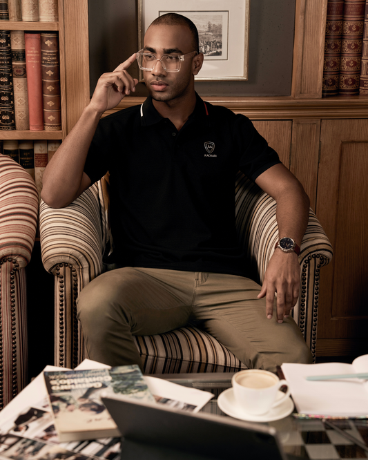 Black Premium Polo Aachari