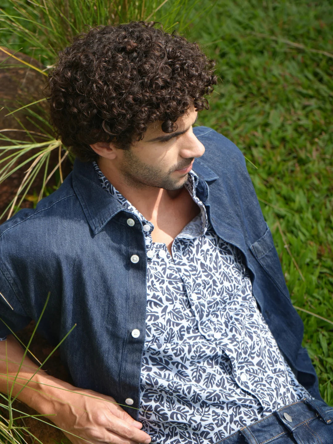 Men Blue Casual Shirt