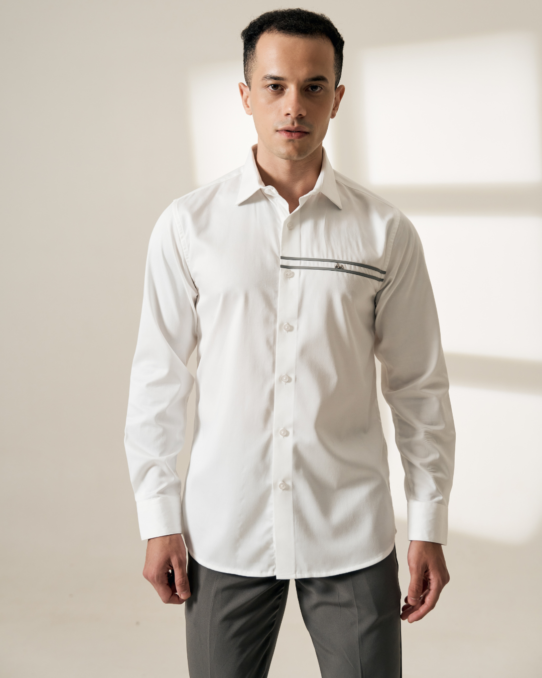 Greyline Classic White Shirt Aachari