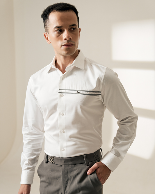 Greyline Classic White Shirt Aachari
