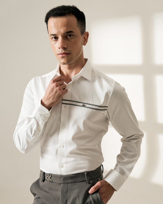 Greyline Classic White Shirt Aachari