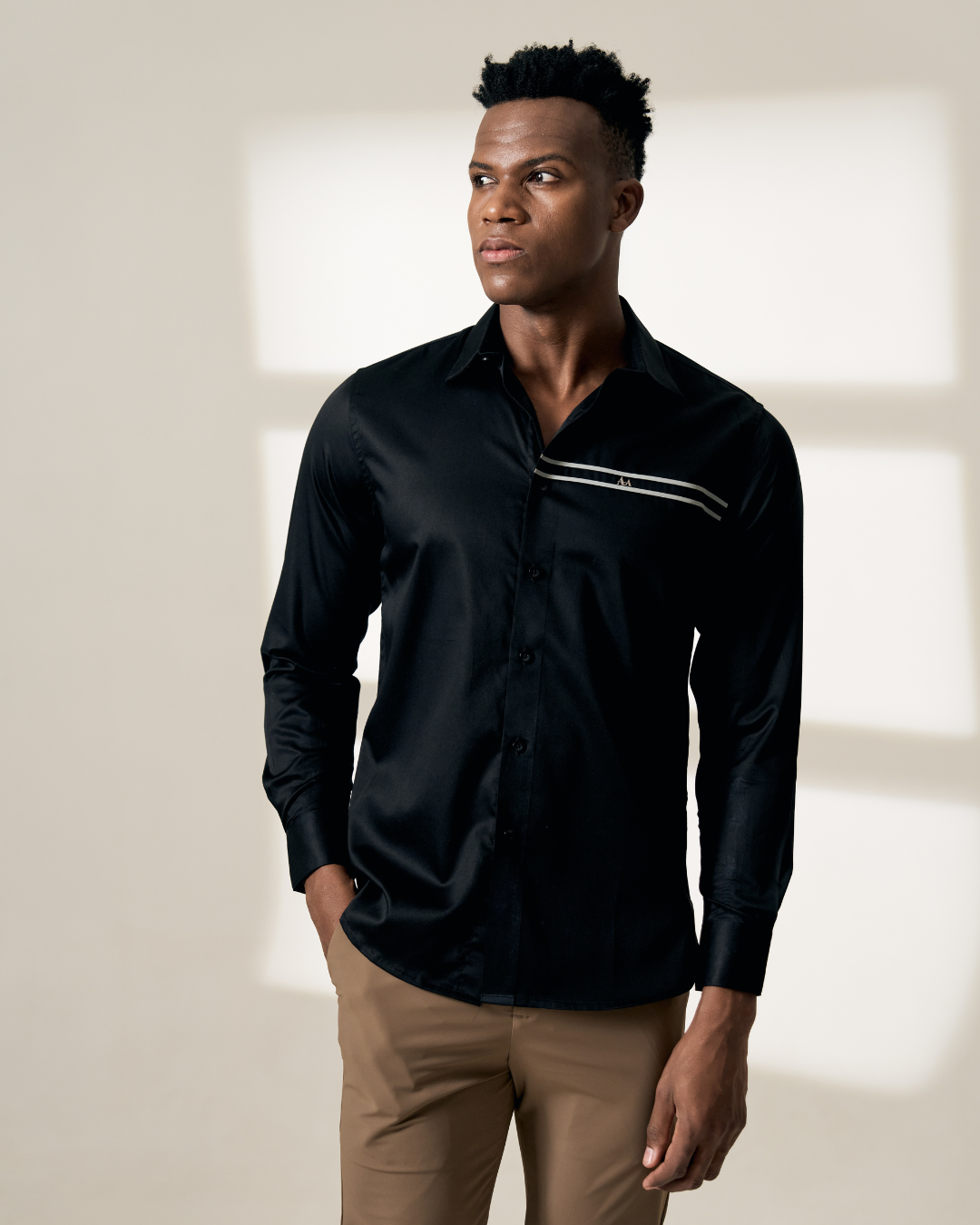 Greyline Classic Black Shirt Aachari