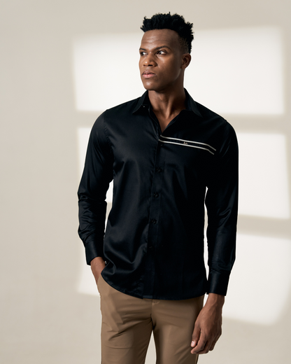 Greyline Classic Black Shirt Aachari