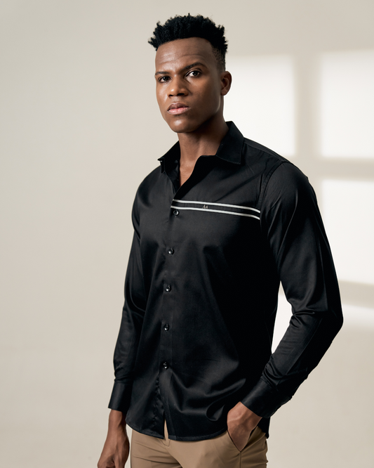 Greyline Classic Black Shirt Aachari