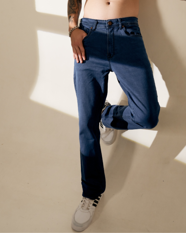 Classic Blue Slim Fit Aachari