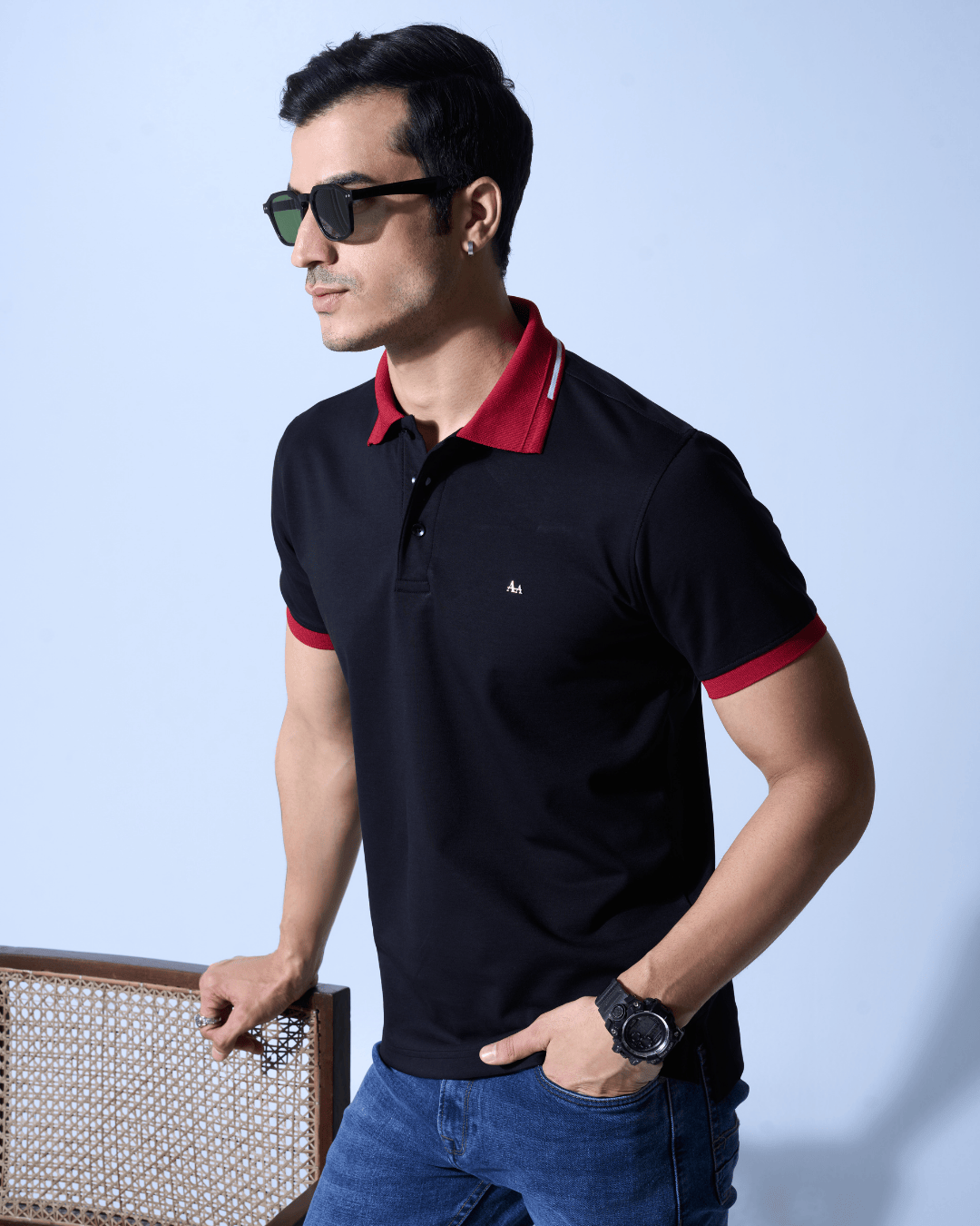 Red Collor Polo Aachari