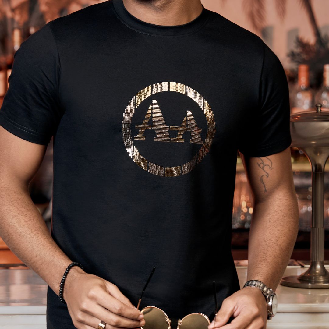 Aachari Classic Spark Black T Shirt Aachari