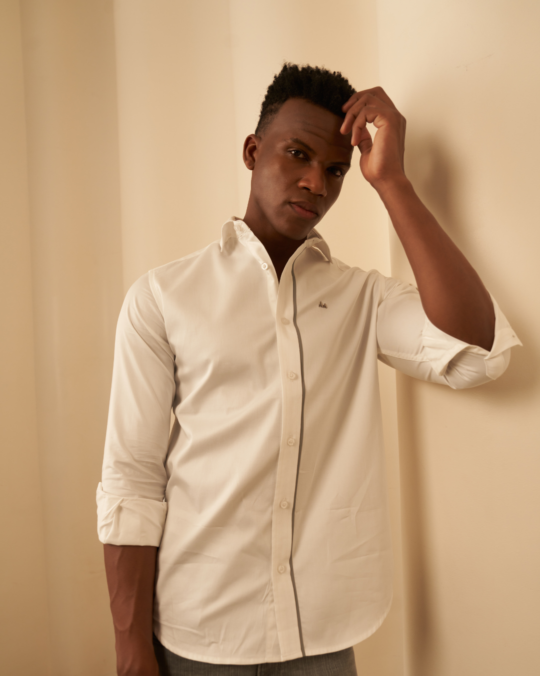 Grey Strip Classic Shirt Aachari