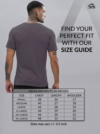 Solid Cotton V Neck T-Shirt