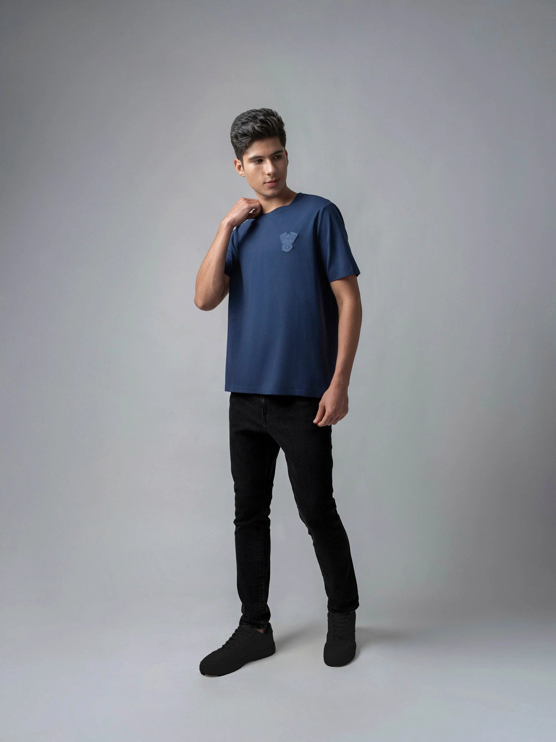 Iconic Emblem Dark Blue t shirt