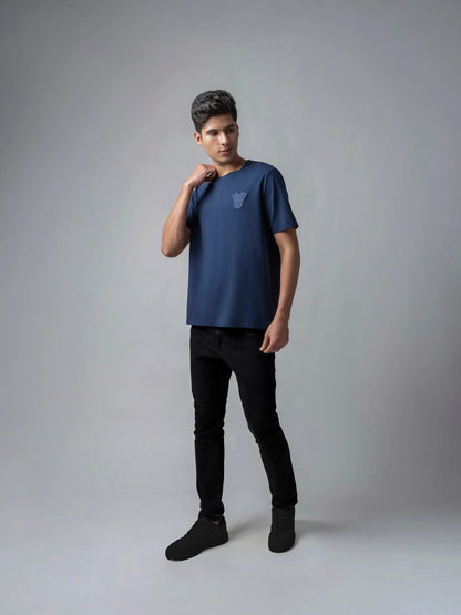 Iconic Emblem Dark Blue t shirt