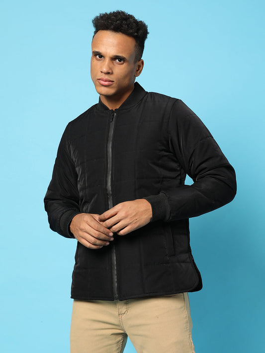 Quilted Bomber Jacket