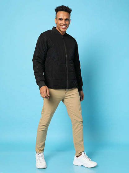 Quilted Bomber Jacket
