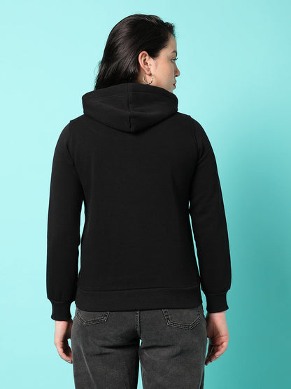 Colourblock Hoodie With Ribbed Hem