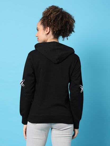 Solid Casual Hooded Sweatshirts