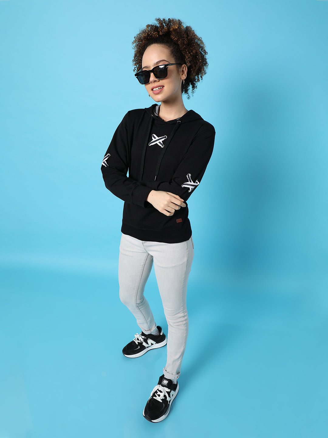 Solid Casual Hooded Sweatshirts