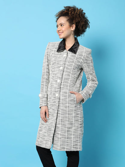 Long Coat With Faux Fur Collar