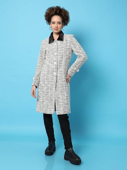 Long Coat With Faux Fur Collar