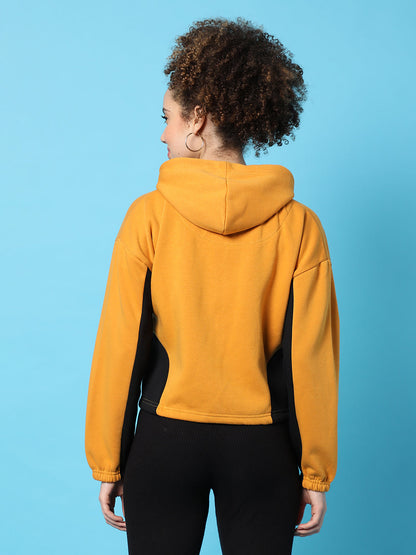 Cropped Hoodie With Zip-Closure