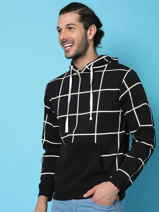 Graph Checks Hoodie With Insert Pocket
